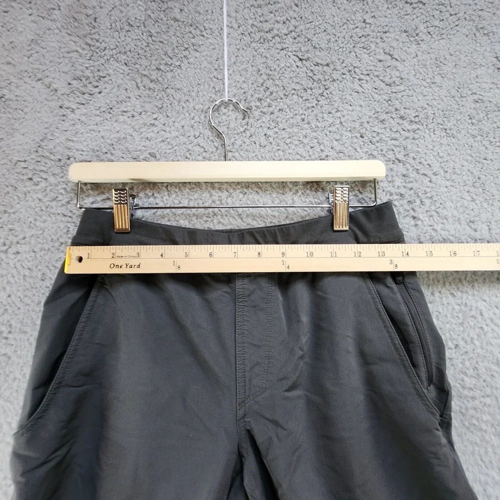 The North Face Shorts Men's Small Gray Nylon Stretch Pockets Mid Rise Drawstring
